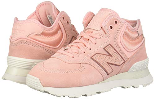 New Balance Women's 574 V1 Mid Sneaker, Himalayan Pink/Himalayan Pink, 7 W US