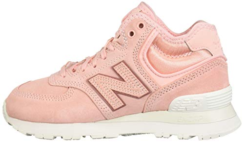 New Balance Women's 574 V1 Mid Sneaker, Himalayan Pink/Himalayan Pink, 7 W US