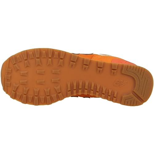 New Balance Women's 574 V2 Essentials Sneaker, Varsity Orange/White, 11.5 W US