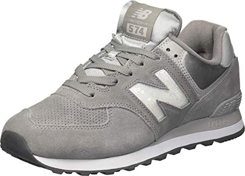 New Balance Women's 574 V2 Holiday Sparkler Sneaker, Marblehead/Magnet, 12
