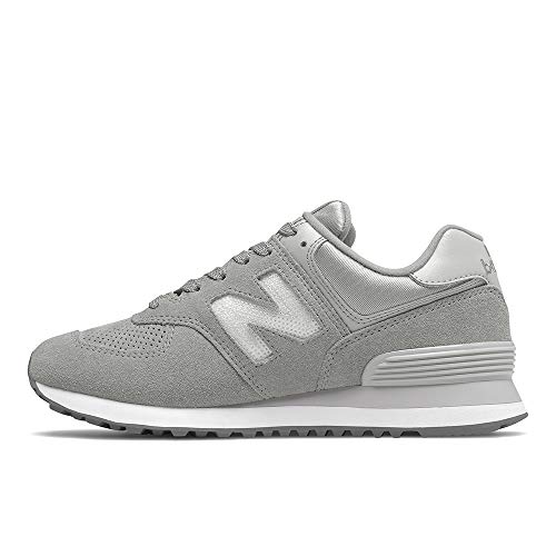 New Balance Women's 574 V2 Holiday Sparkler Sneaker, Marblehead/Magnet, 12