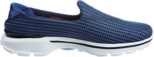 Skechers Performance Women's Go Walk 3 Slip-On Walking Shoe, Navy/Blue, 7.5 M US