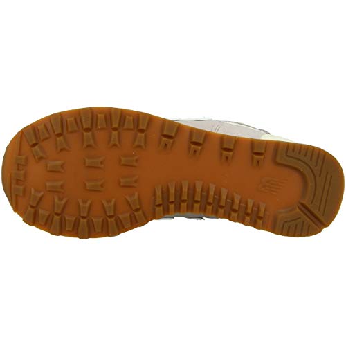 New Balance Women's 574 V2 Summer Sneaker, Flat White, 7 B US