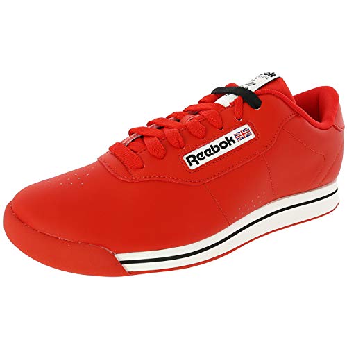 Reebok Women's Princess Sneaker, Techy Red/White/Black, 5