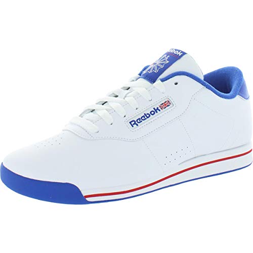 Reebok Women's Princess Sneaker, White/Tetra Blue/Excellent Red, 5