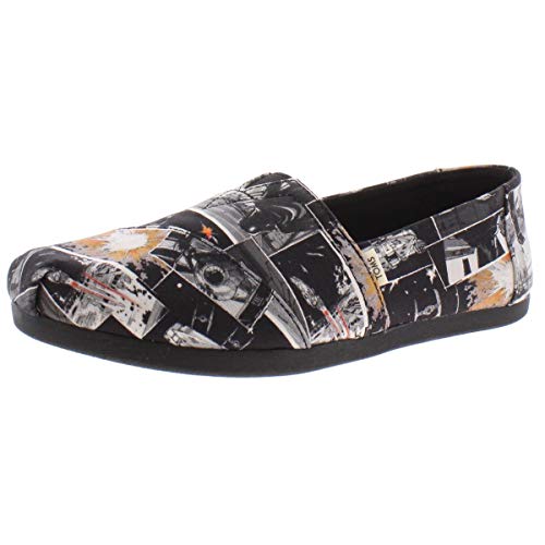 TOMS Black Star Wars Print Women's Canvas Slip-on Black 10014414 11