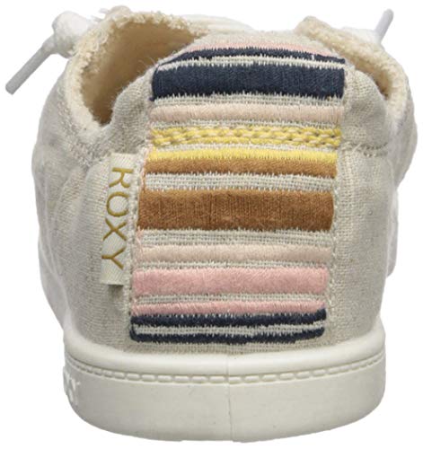 Roxy Women's Bayshore Slip On Sneaker Shoe, tan/Brown, 11 Medium US