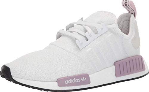 adidas Originals womens Nmd_r1 Running Shoe, Crystal White/Crystal White/Orchid Tint, 6.5 US