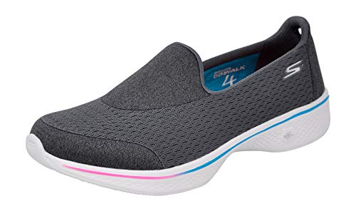 Skechers Performance Women's Go Walk 4 Pursuit Charcoal/Multi Walking Shoe 10 M US