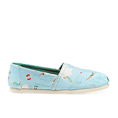 TOMS Women's Alpargata Espadrille, Size: 10 B(M) US, Color: Blue Glow Swimmers