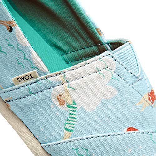 TOMS Women's Alpargata Espadrille, Size: 10 B(M) US, Color: Blue Glow Swimmers