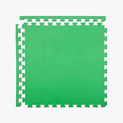 IncStores 5/8 Inch Thick Premium Soft Foam Flooring Tiles | High-Density Interlocking Foam Tiles for Vibrant Floor Protection in Your Home Gym, Playroom, and More | Lime Green, 6 Pack