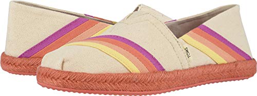 TOMS Women's Alpargata Espadrille, Size: 8 B(M) US, Color: Natural Canvas Sunset