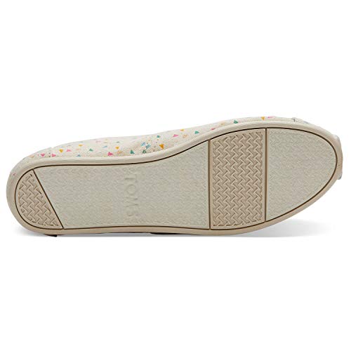 TOMS Beige Multi Colour Confetti Women's Classics (Size: 8)