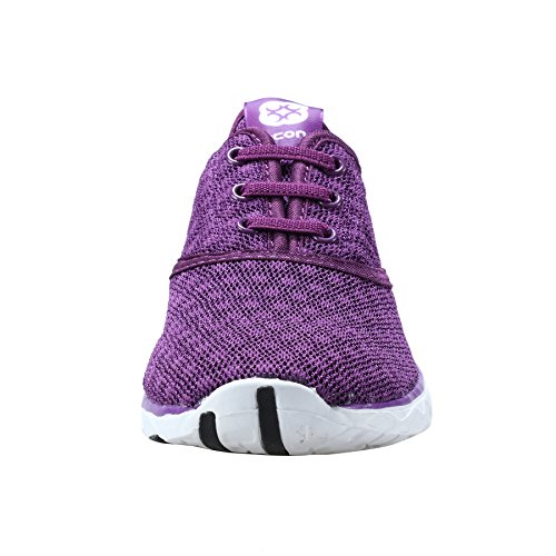 reamcity Women's Water Shoes Athletic Sport Lightweight Walking Shoes Purple 11