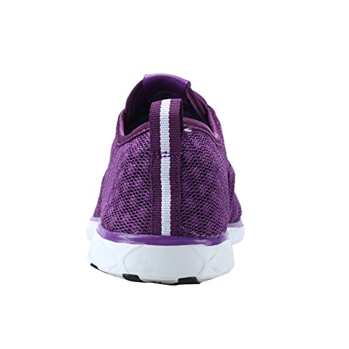 reamcity Women's Water Shoes Athletic Sport Lightweight Walking Shoes Purple 11