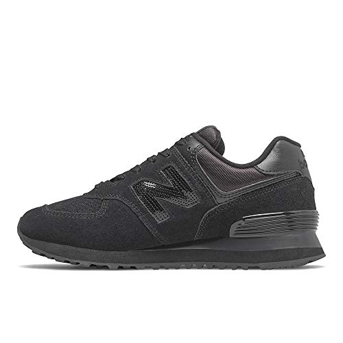 New Balance Women's 574 V2 Holiday Sparkler Sneaker, Black/Black, 10.5