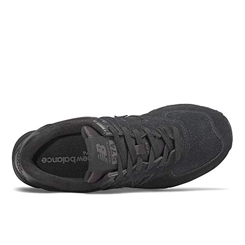 New Balance Women's 574 V2 Holiday Sparkler Sneaker, Black/Black, 10.5