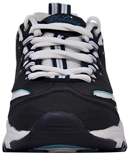 Skechers Women's D'Lites Extreme Sneaker (8.5EW, Navy/White)