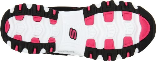 Skechers Sport Women's D'Lites Centennial Sneaker, Black/Pink Centennial, 8 M US