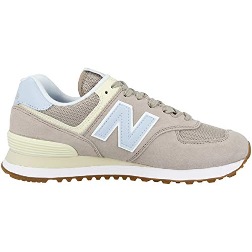 New Balance Women's 574 V2 Summer Sneaker, Flat White, 10.5 D US