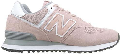 New Balance Womens 574 Core, Pink (Charm/Steel UNC), 5 (37.5 EU)