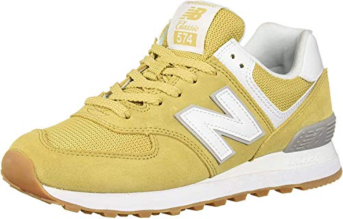 New Balance Women's 574 V2 Essentials Sneaker, Toasted Coconut/White, 5