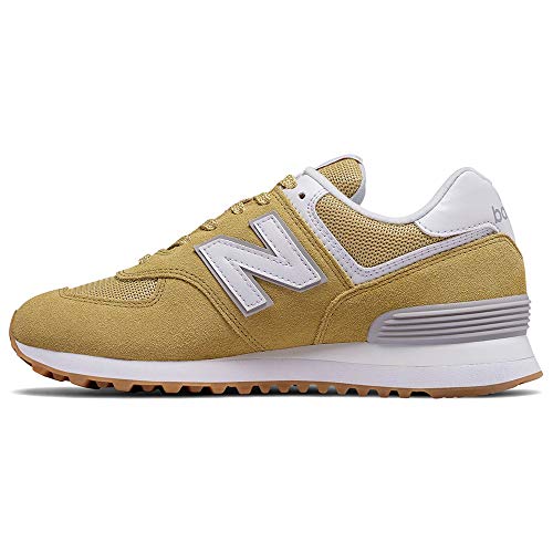 New Balance Women's 574 V2 Essentials Sneaker, Toasted Coconut/White, 5