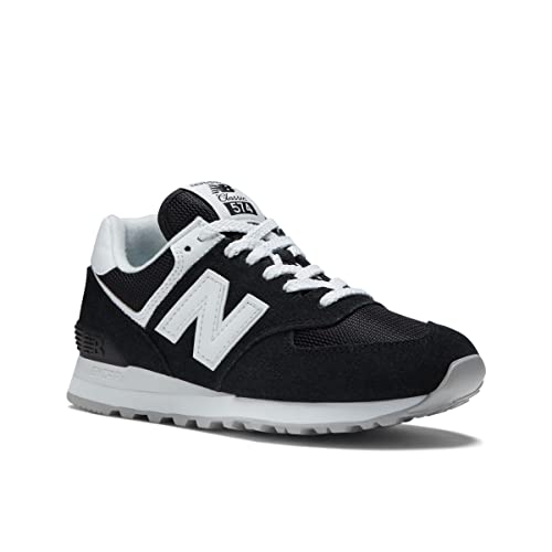 New Balance Women's 574 V2 Back Pack Sneaker, Black/White, 5 W US