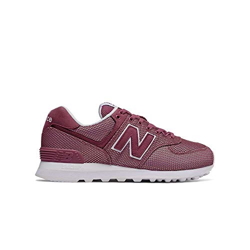 New Balance Women's 574 V2 Mermaid Sneaker, Dragon Fruit/Wh, 5 B US
