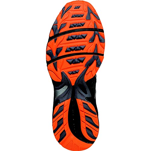 ASICS Men's Gel Venture 5 Running Shoe, Carbon/Black/Hot Orange, 12 M US