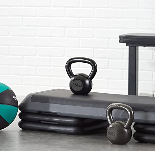Amazon Basics Cast Iron Kettlebell with Enamel Finish, 25-Pound, Black