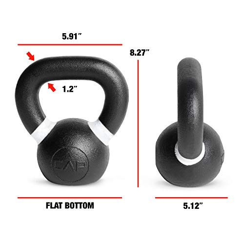 CAP Barbell Cast Iron Competition Kettlebell Weight, 9 Pounds