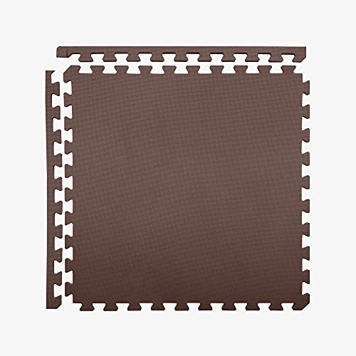IncStores 5/8 Inch Thick Premium Soft Foam Flooring Tiles | High-Density Interlocking Foam Tiles for Vibrant Floor Protection in Your Home Gym, Playroom, and More | Chocolate, 12 Pack