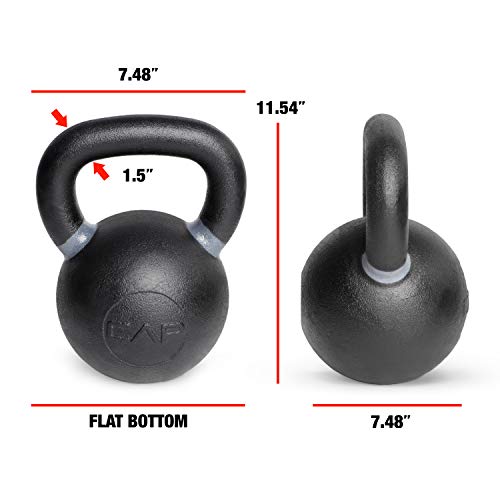 CAP Barbell Cast Iron Competition Kettlebell Weight, 44 Pounds