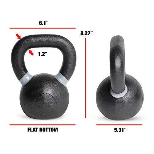 CAP Barbell Cast Iron Competition Kettlebell Weight, 13 Pounds
