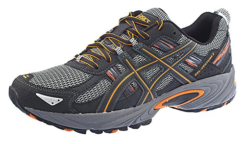 ASICS Men's Gel-Venture 5 Black/Shocking Orange Trail Running Shoe 9 M US