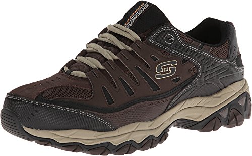 Skechers mens Afterburn M. Fit fashion sneakers, Brown/Taupe, 9 X-Wide US
