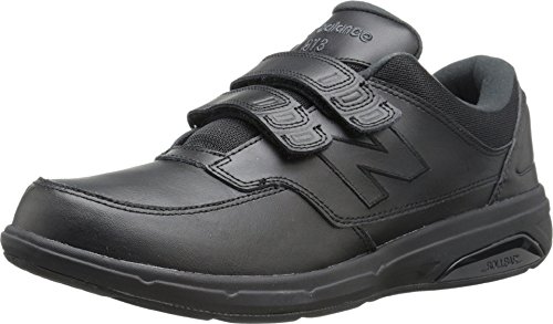 New Balance Men's 813 V1 Hook and Loop Walking Shoe, Black, 15