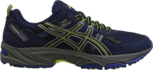 ASICS Men's Gel Venture 5 Running Shoe, Indigo Blue/Black/Flash Yellow, 8.5 M US