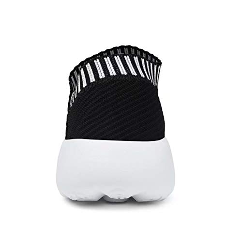 konhill Women's Athletic Walking Shoes - Comfortable Casual Work Gym Slip On Sneakers 11 US Black, 42