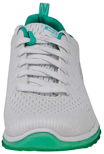 Skechers Sport Women's Skech Air Run High Fashion Sneaker, White/Mint, 7 M US