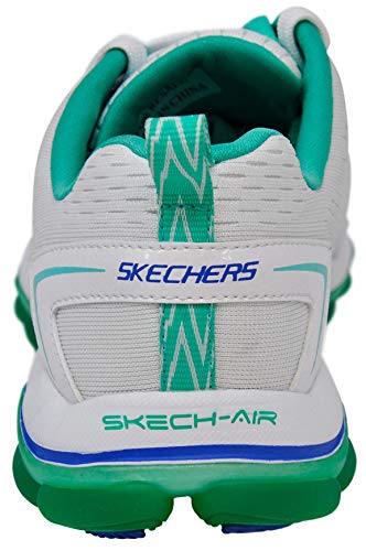 Skechers Sport Women's Skech Air Run High Fashion Sneaker, White/Mint, 7 M US