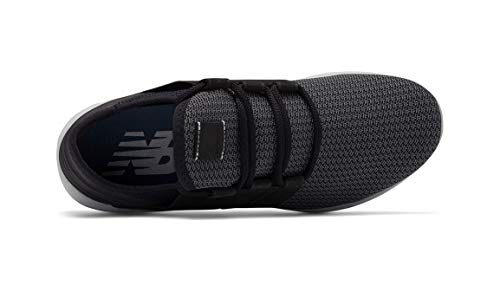 New Balance Men's Fresh Foam Cruz V2 Sneaker, Black/Castlerock/Nubuck, 7.5 2E US