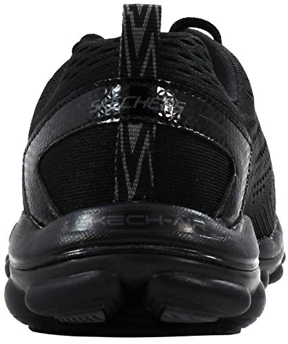 Skechers Sport Women's Skech Air Run High Fashion Sneaker Black 10