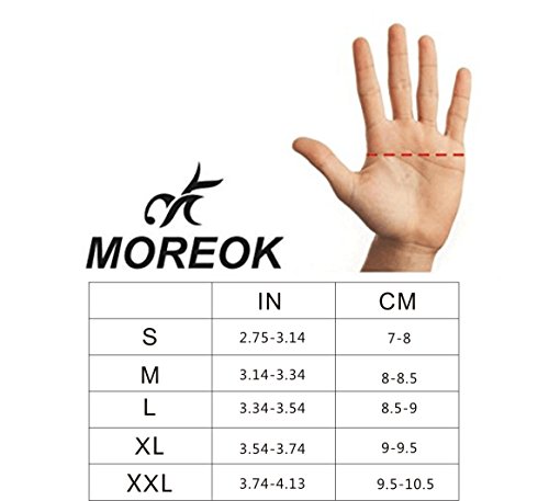 MOREOK Workout Gloves for Men Women, Weight Lifting Gloves Barehands Gloves Crossfit Gloves Ventilated Workout Gloves, Exercise Gloves with Wrist Wrap Support MK100-Grey-L