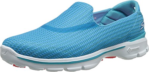 Skechers Performance Women's Go Walk 3 Slip-On Walking Shoe, Turquoise, 10 M US