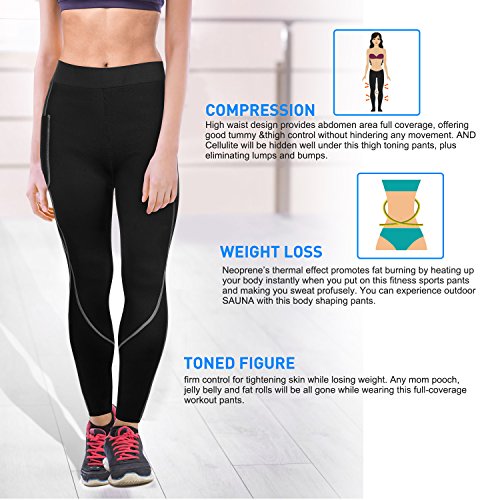 Women's High Waist Sauna Leggings for Weight Loss