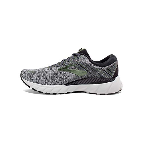 Brooks Mens Adrenaline GTS 19 Running Shoe - Black/Green/Grey - D - 9.5