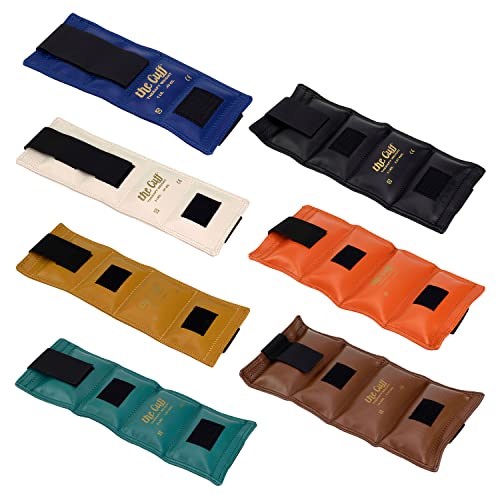 The Cuff Original Adjustable Ankle and Wrist Weight for Training, Dance, Running, Cardio, Toning, and Physical Therapy for Men and Women, 7 Piece Set (1 each 1, 2, 3, 4, 5, 7.5, 10 lb)